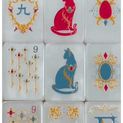 Mother-of-Pearl & Gold Luxury American Mahjong Set — 160 NMJL-Ready Tiles