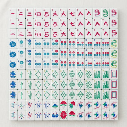 The Crystal Cyan Set — 160-Piece Laser-Engraved American Mahjong in Crystal-Clear Acrylic
