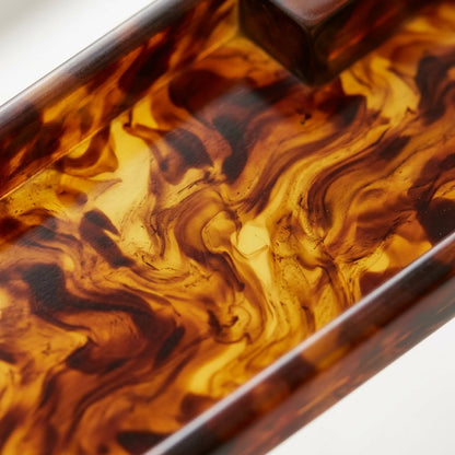 Tortoise Shell Mahjong Rack & Pusher Set