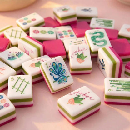 Sorbet Pink American Mahjong Set - 160 NMJL-Ready Tiles