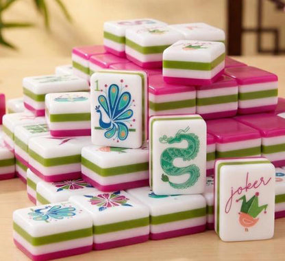 Sorbet Pink American Mahjong Set - 160 NMJL-Ready Tiles