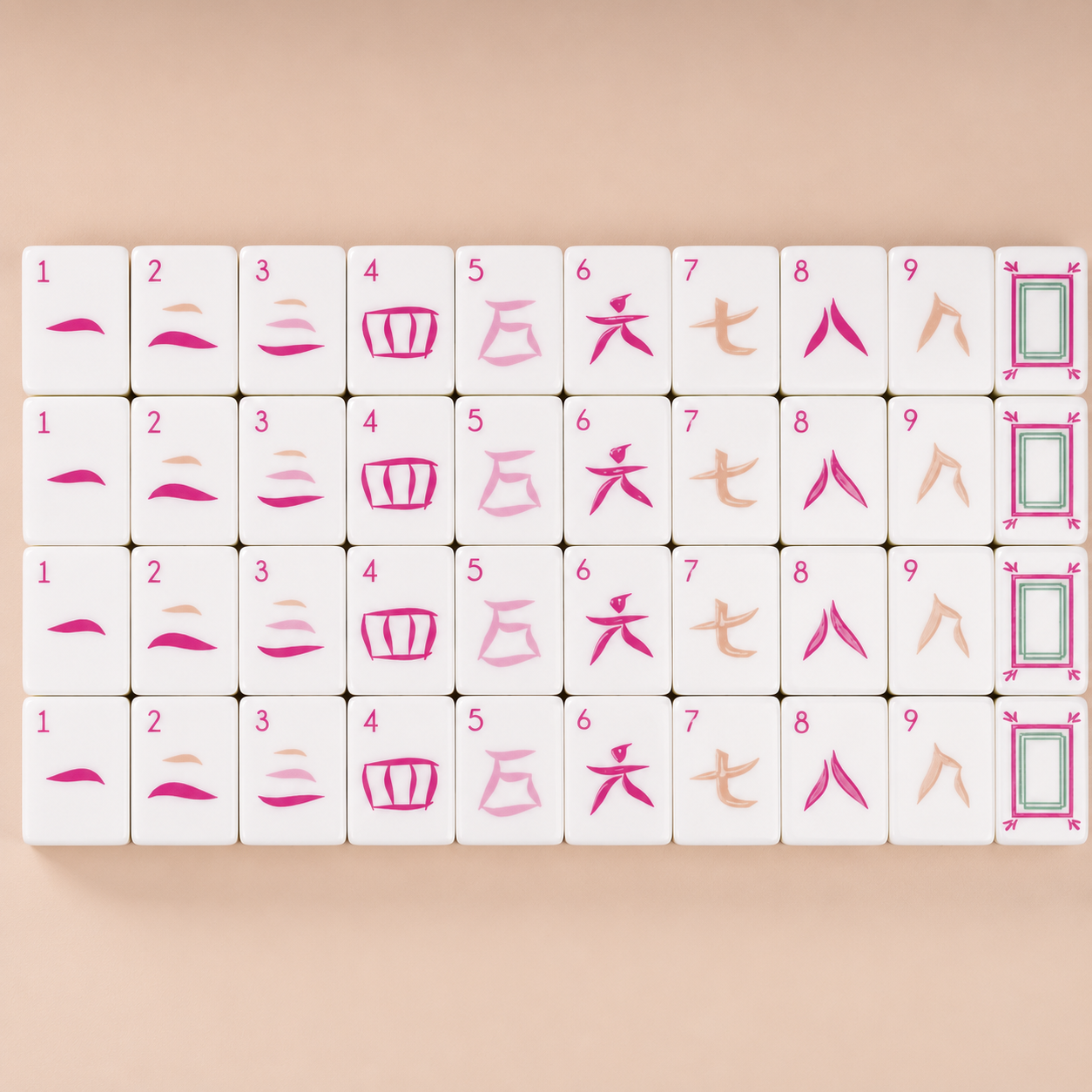 Sorbet Pink American Mahjong Collection