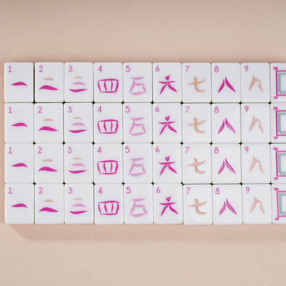 Sorbet Pink American Mahjong Set - 160 NMJL-Ready Tiles