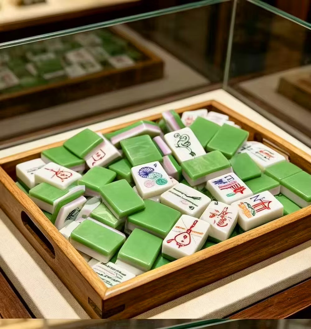 Jade Marble Luxury American Mahjong Set — 160 NMJL-Ready Tiles
