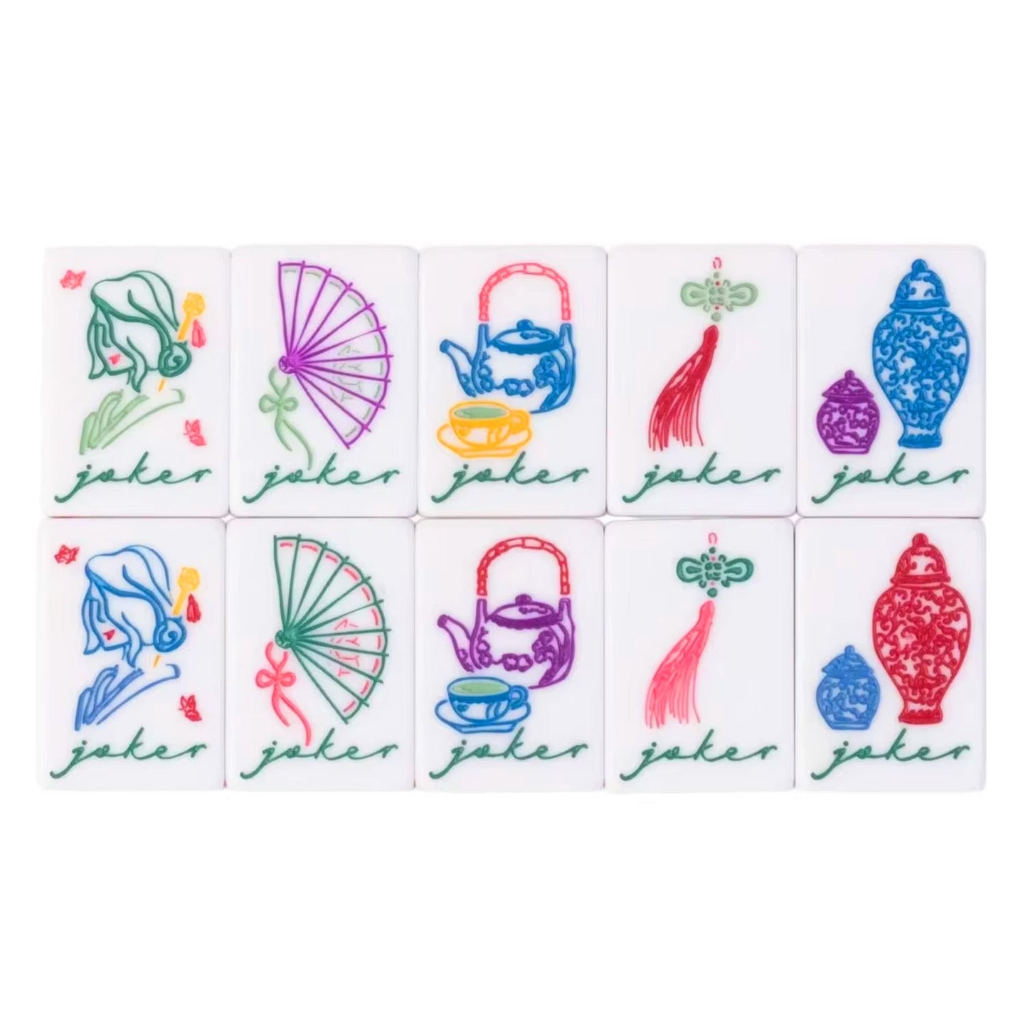 Jade Marble Luxury American Mahjong Set — 160 NMJL-Ready Tiles
