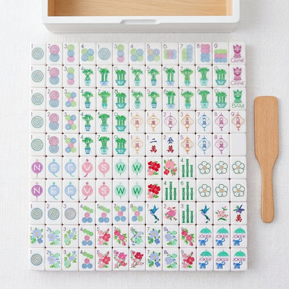 The Garden Party Set — 160-Piece Pastel Botanical Mahjong