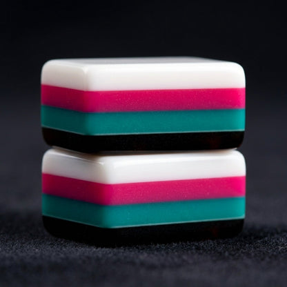 Stripe & Tortoise — 160-Piece Bold Luxury Mahjong Set for the Player Who Plays in Color