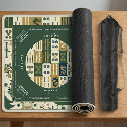 The Emerald Botanical Mahjong Mat — A Quieter Table, All Your Own