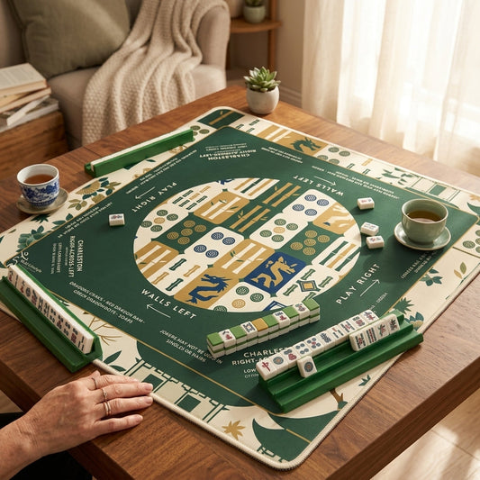 The Emerald Botanical Mahjong Mat — A Quieter Table, All Your Own