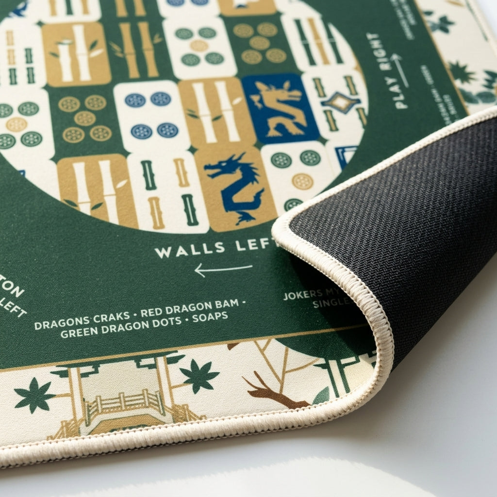 The Emerald Botanical Mahjong Mat — A Quieter Table, All Your Own