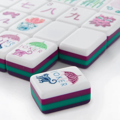 Luxury Grape Floral Mahjong Set