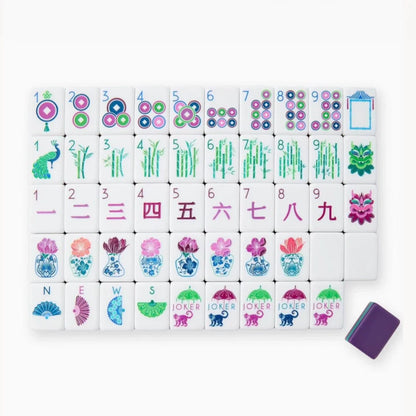 Luxury Grape Floral Mahjong Set