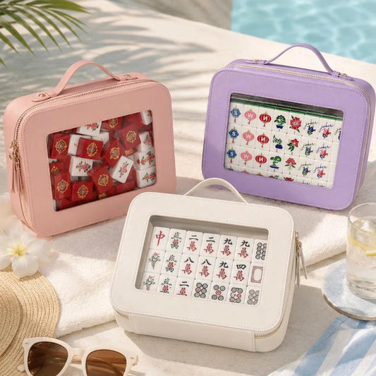 Clear Window Mahjong Carrying Case
