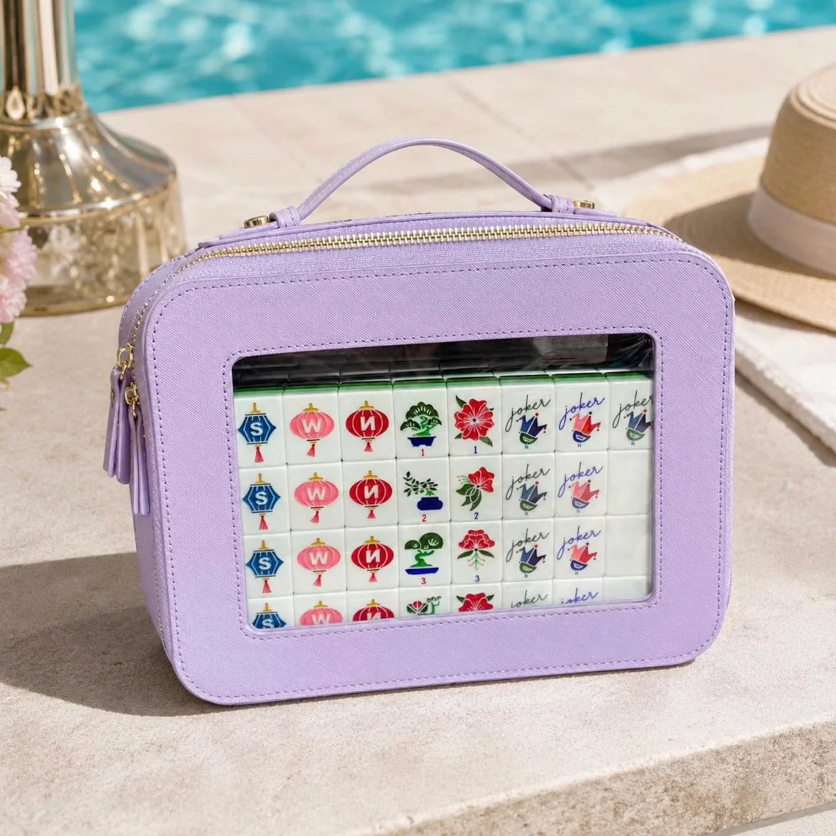Clear Window Mahjong Carrying Case