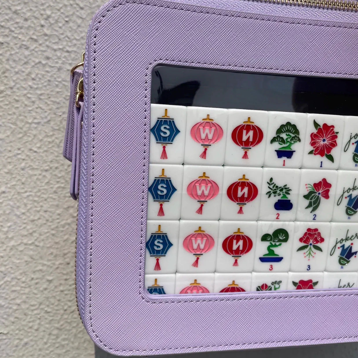 Clear Window Mahjong Carrying Case