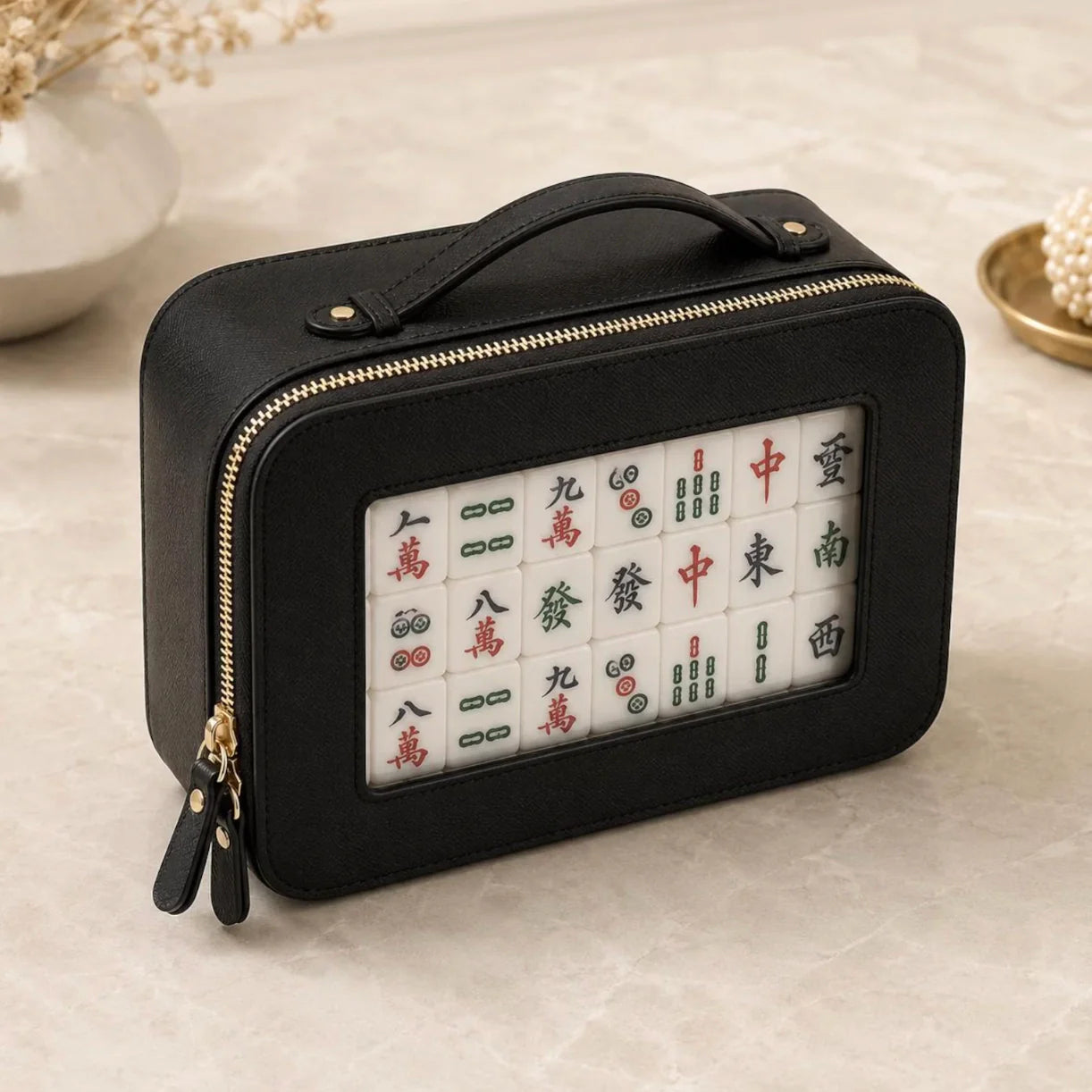 Clear Window Mahjong Carrying Case