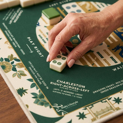 The Emerald Botanical Mahjong Mat — A Quieter Table, All Your Own