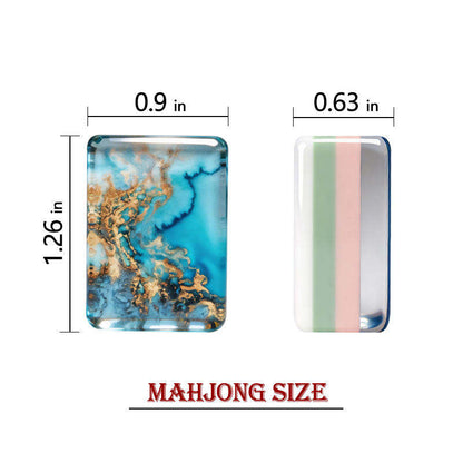 Ocean Blue Mermaid Luxury American Mahjong Set — 160 NMJL-Ready Tiles